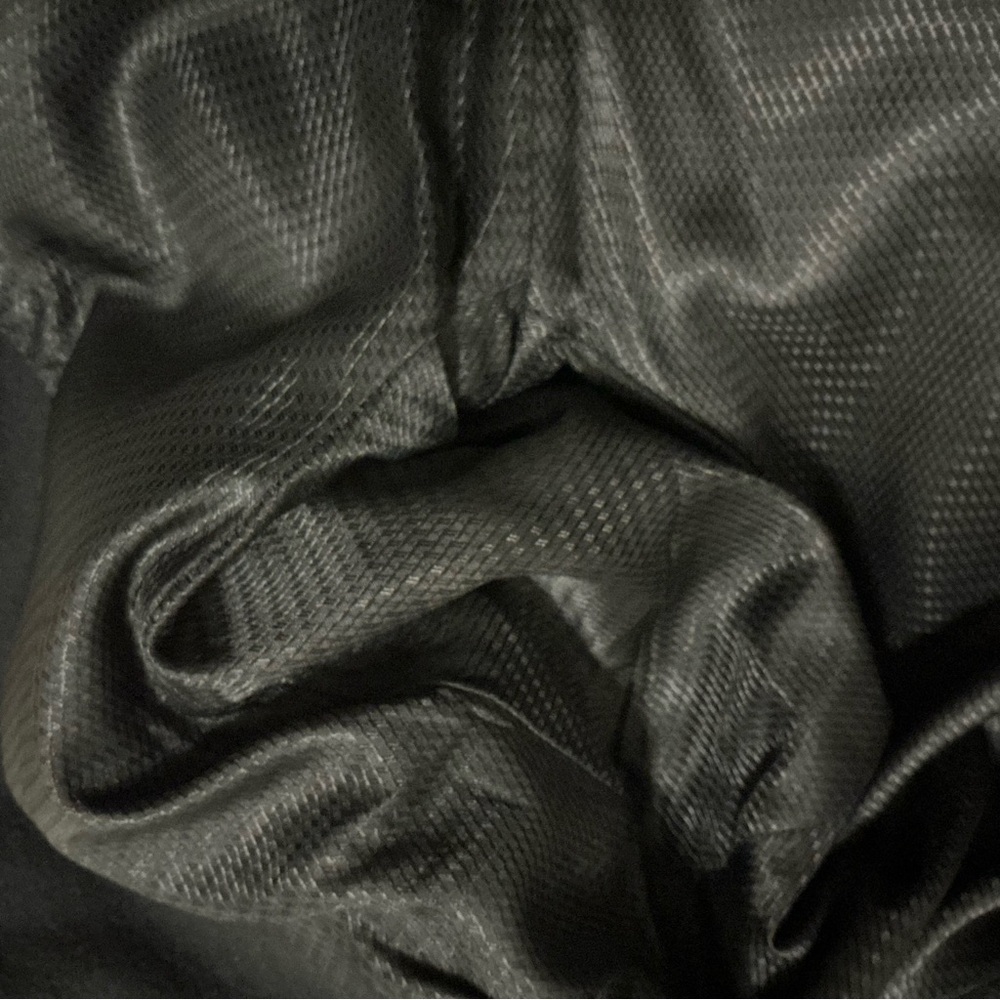 Vintage Super Fina Alorna Long Black Wool Coat Velvet Trim L / XL Classic Style - Picture 10 of 12